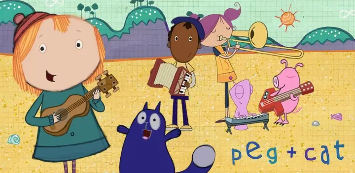 PBS Kids英文动画《Peg + Cat 佩格和小猫》全8季共130集，百度网盘免费下载-爱鸡娃