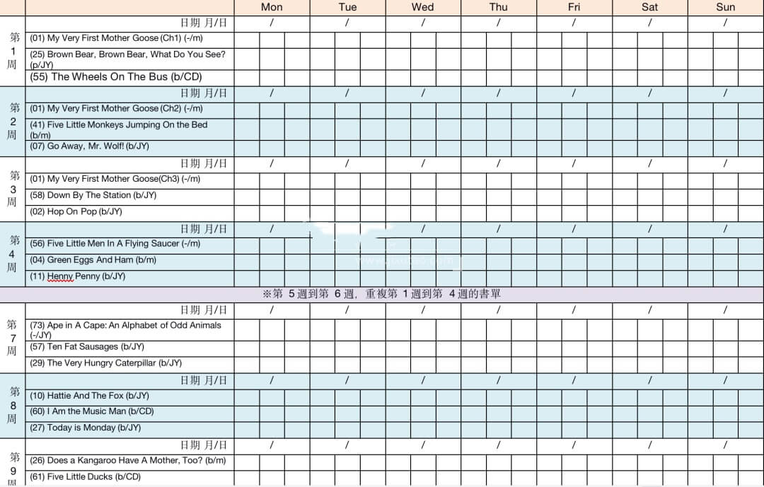 图片[16]-🔥廖彩杏书单100本原版英文绘本PDF+音频+视频+52周计划实施表+书单安排计划表-爱鸡娃