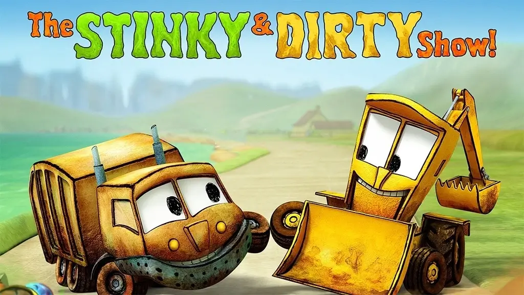 英文动画片《The Stinky & Dirty Show 臭臭和脏脏》全2季，百度网盘免费下载-爱鸡娃