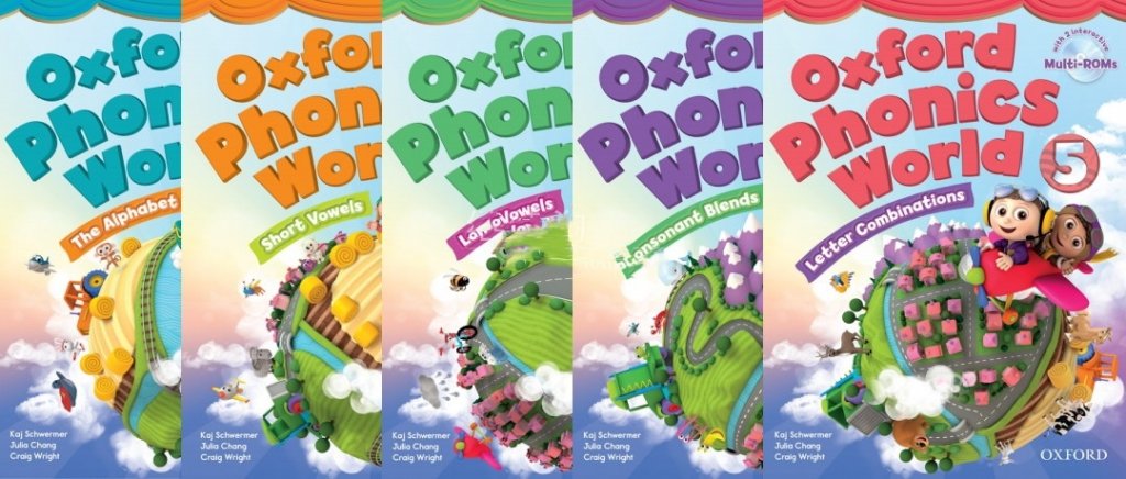 🔥Oxford Phonics World牛津自然拼读世界L1-L5级视频+音频+学生教师用书+练习册+游戏软件+白板课件-爱鸡娃