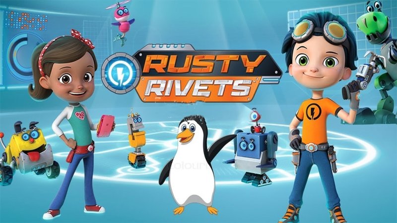STEM英语科普动画片《Rusty Rivets 小天才罗斯帝》全三季高清视频带英文字幕，百度网盘免费下载-爱鸡娃