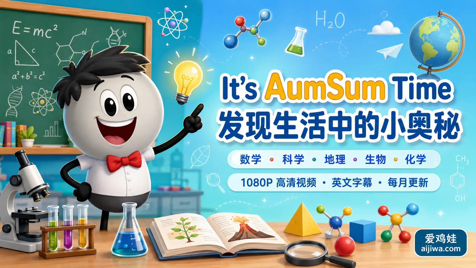 YouTube 科普频道《发现生活中的小奥秘》用动画讲科学现象与假设问题,网盘下载 - 爱鸡娃aijiwa.com-爱鸡娃aijiwa.com