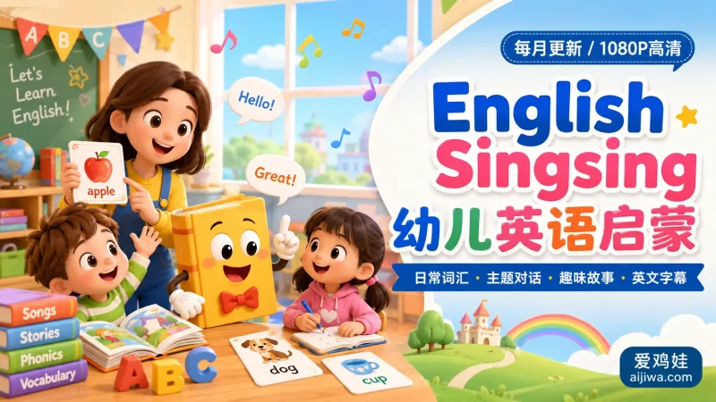 🔥2026最新版English Singsing百度网盘下载，超全29大系列，自带英文字幕-爱鸡娃aijiwa.com
