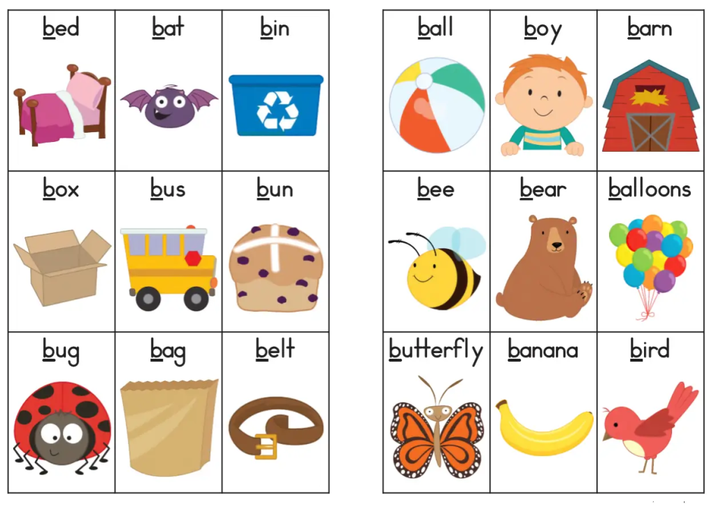 英语启蒙自然拼读学习卡