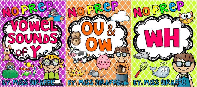 🔥自然拼读练习册《Phonics No Prep Massive MEGA Bundle》28册PDF电子版共2400页，百度网盘下载-爱鸡娃