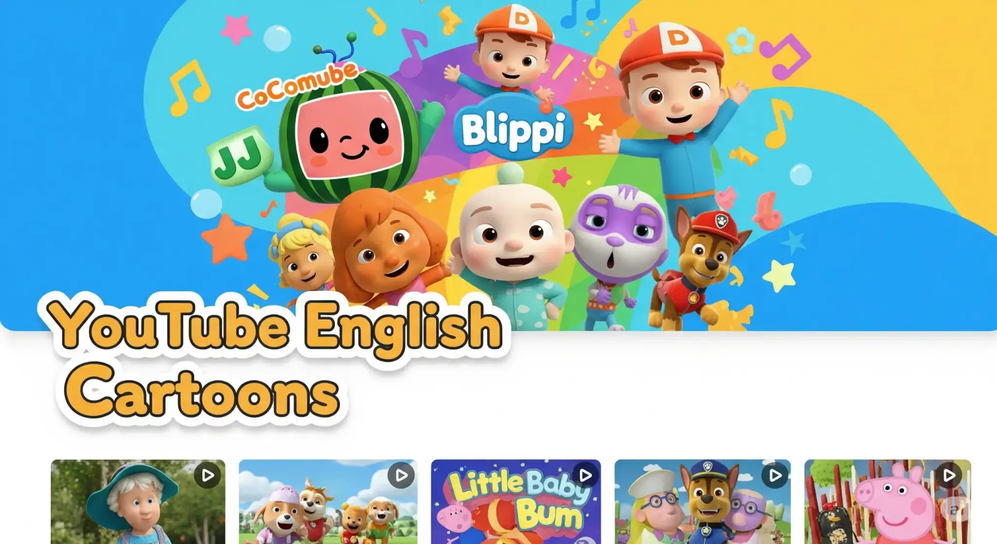 2025年适合英语启蒙的YouTube少儿英语动画片百度云网盘下载 - 爱鸡娃-爱鸡娃